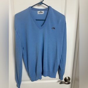 Vintage 80’s Garan Made In USA Tiger V Neck Sweater Sz Men’s Medium